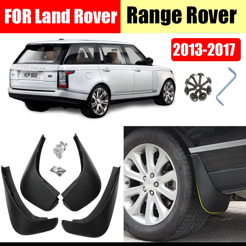 Mud flaps for Land Rover Range Rover 2013-2017 Mudguards Fender Range Rover Mud flap splash Guard Fenders car accessories 4 PCS