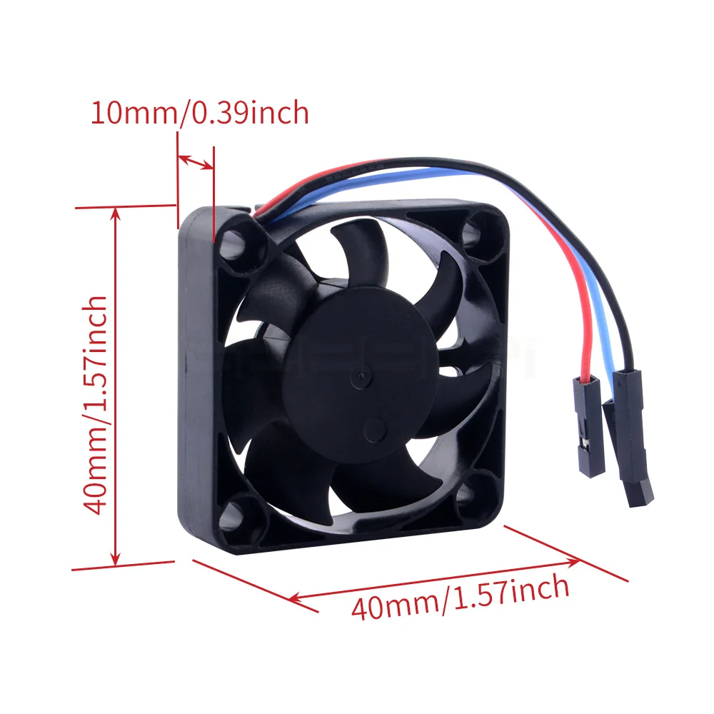 Raspberry Pi 5V Verstelbare Speed Fan 7 Blades Heel Stille Koellichaam Mini Cooling Pwm Ventilator Voor Raspberry Pi
