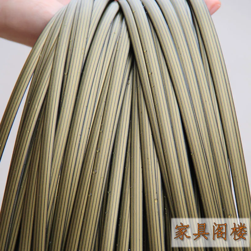 500G 70M Gold Gradient Flat Synthetic Rattan Weaving Material Plastic Rattan For Knit And Repair Chair Table Etc