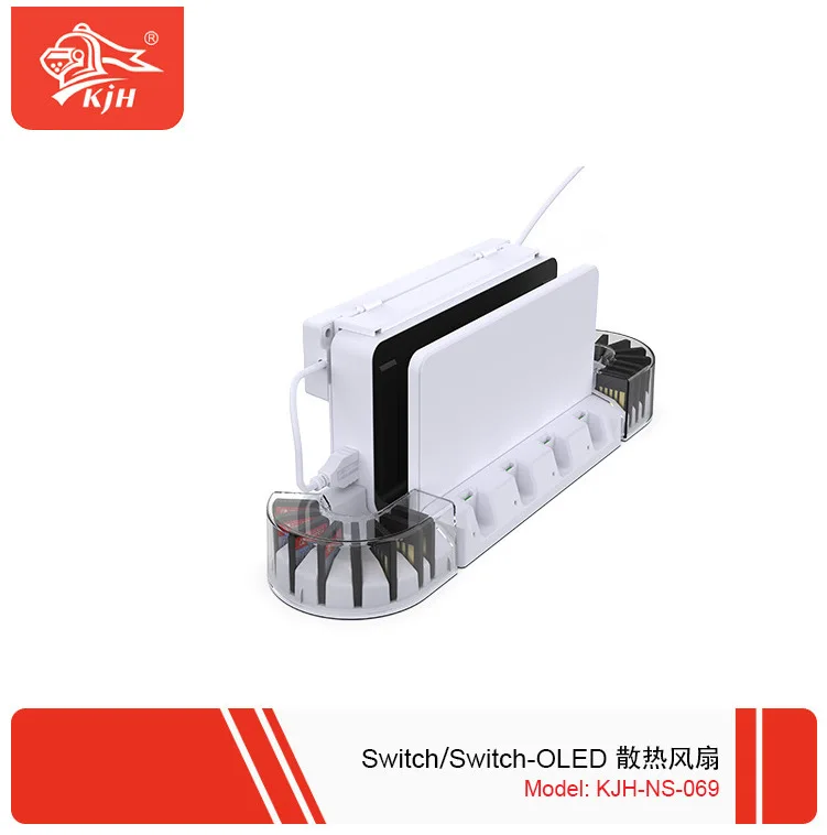 for Switch OLED Silent Cooling Fans Fit for Switch OLED Docking Station Game Console Stand Radiator Cooler Base