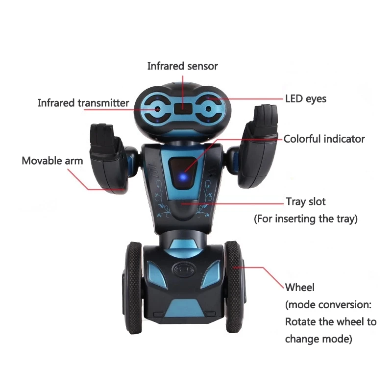 2.4G Remote Control Smart Robot Arm With Delivery Good Singing Dancing Robot Toy For Kid Gifts  All-Round Driving Bounce Robots