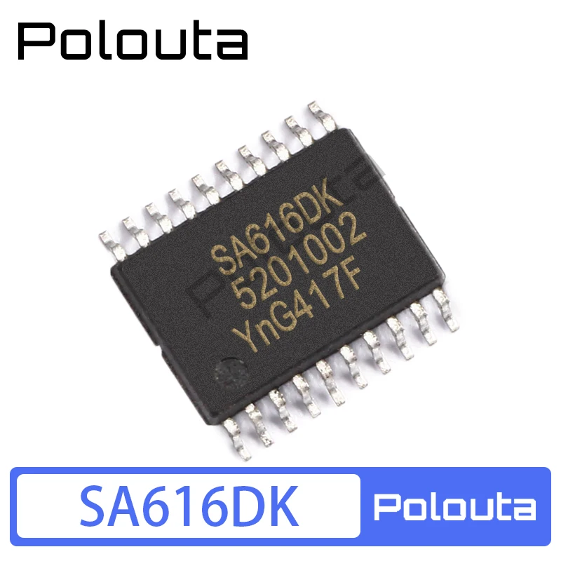 5 Pcs Polouta SA616DK SA616 SSOP-20 Low Noise Amplifier and Mixer DIY Acoustic Components Kits Arduino Nano Integrated Circuit
