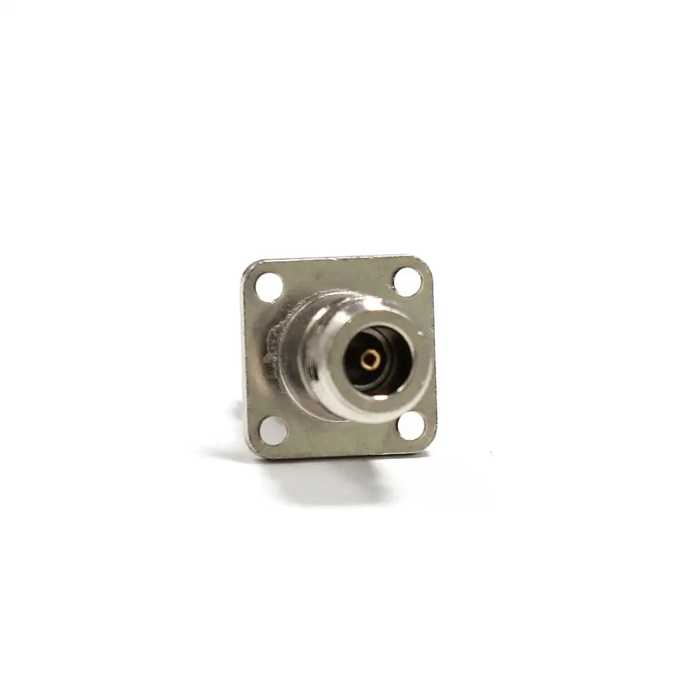 1PC  N Jack To  N Female  RF Coax Adapter Convertor  4-Hole Panel Mount  Flange Chassis Nickelplated  NEW Wholesale