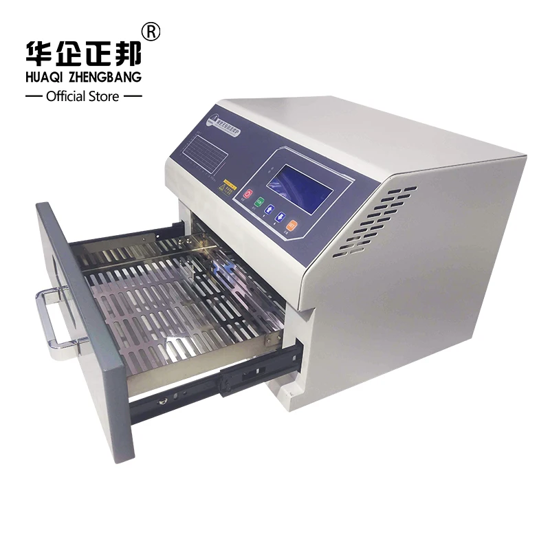 ZB3530HL Desktop Reflow Oven 2400W 350x300mm Infrared Hot Air Smd Reflow Soldering For Smt Small Batch Production And Processing