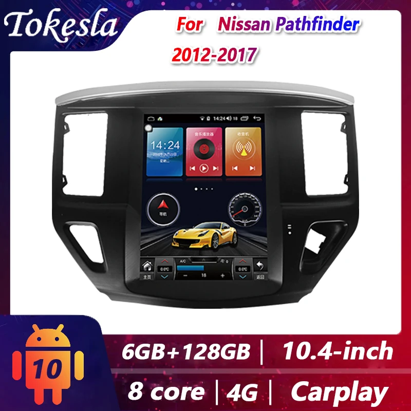 

Tokesla Car Audio For Nissan Pathfinder Radio 2 Din Android tesla Stereo Receiver Central Multimedia Dvd Video Players Screen 4G