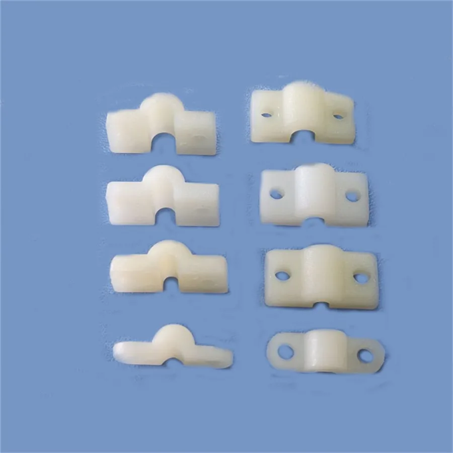 20 Pcs Gear Plates Undercarriage Mounting Strap Saddle Clamp For RC Airplanes Parts Electric Planes Foam Model Accessories