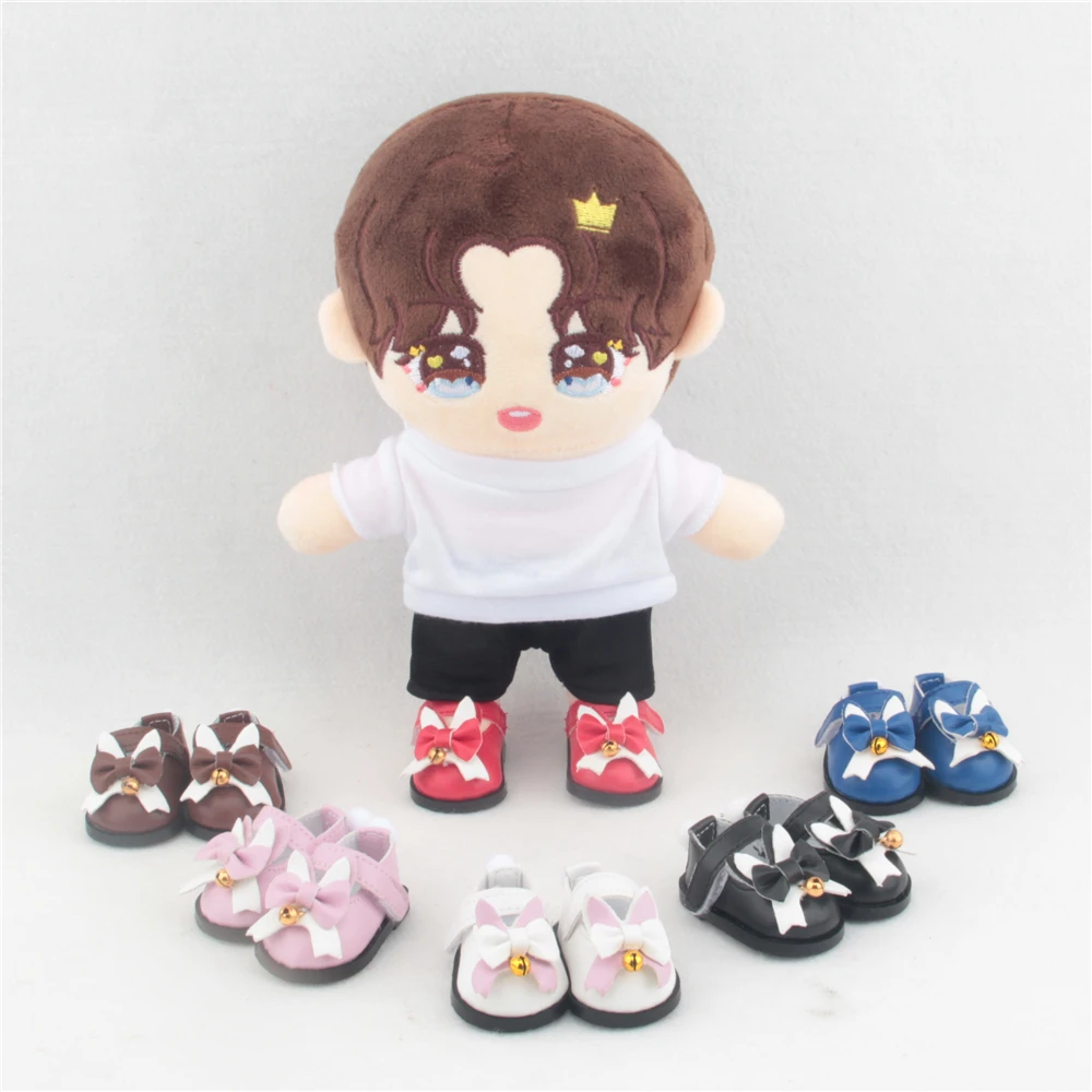 

1/6 BJD 5cm Doll Shoes Christmas Red Bell PU Shoes For 14.5 Inch American Doll&1/6 BJD Blythe EXO Doll Boots Doll Girl's Toy