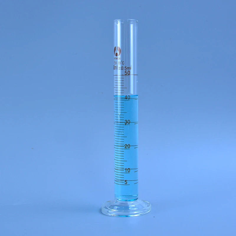 5/10/20/25/50/100/250/500/1000/2000ml Lab Lead-free Glass Graduated Measuring Cylinder