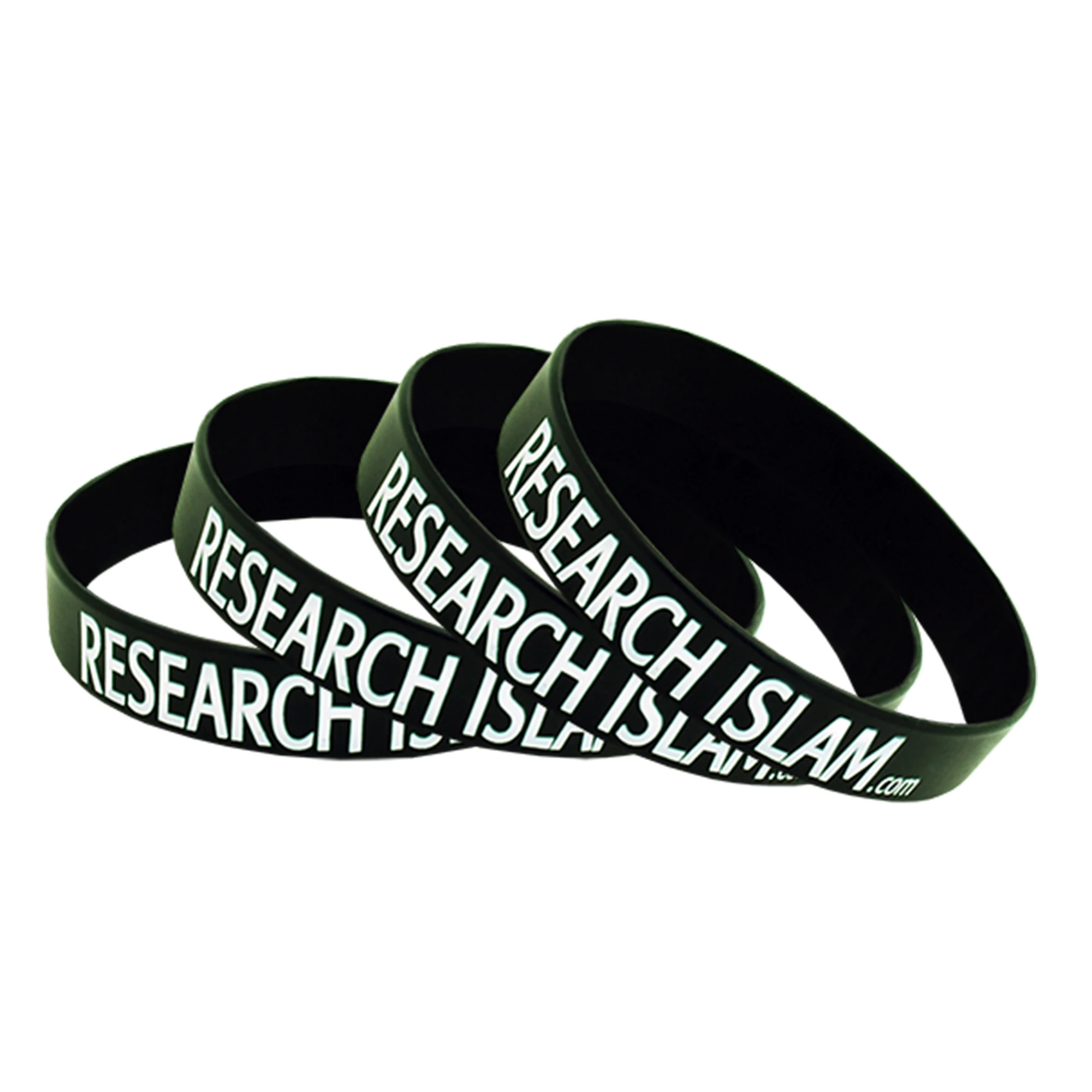 Personalized Silicone Wristband with Logo Printed, Rubber Bracelets for Motivation Events Gifts