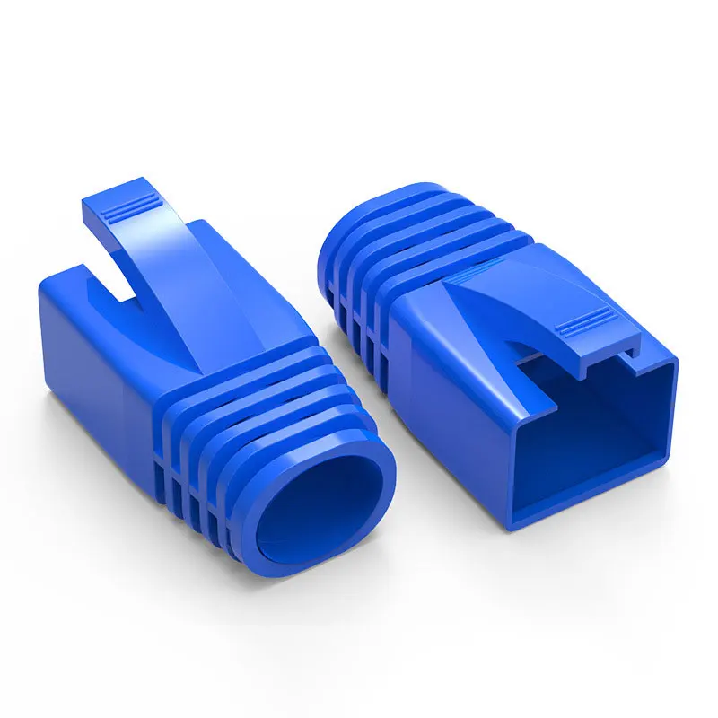 ZoeRax 50 Stück RJ45 Ethernet-Netzwerkkabel-Zugentlastungshülsen, Kabelstecker-Abdeckungen für CAT8, CAT7, CAT6A (Außendurchmesser: 7,0 mm ~ 8,5 mm) – Detail 9
