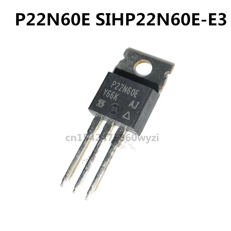 Original 5pcs/  P22N60E SIHP22N60E-E3  TO-220 MOS 22A 600V