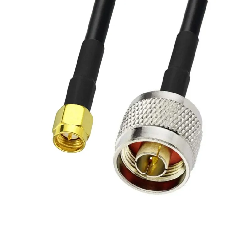 JXRF Connector SMA Male to SMA Male N Type Male Female RG58 Coaxial Extension Cable 1M 2M 3M 5M 10M 20M RF Adapter Pigtail