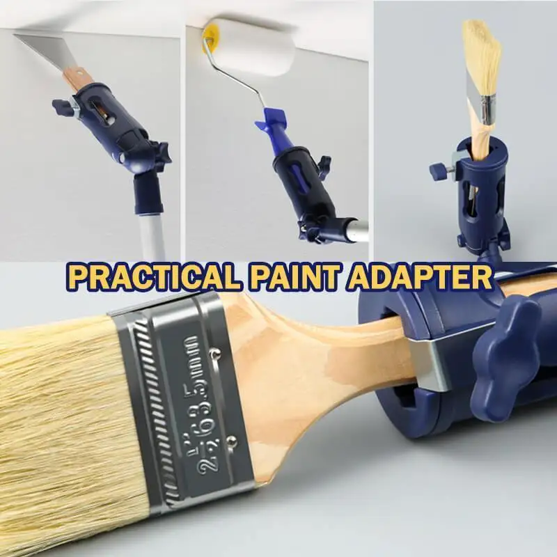 Multi-Angle Flexible Paint Brush Extender Paint Roller Extension Pole Clamping Tool Paint Handle Tools for Painting the ceiling