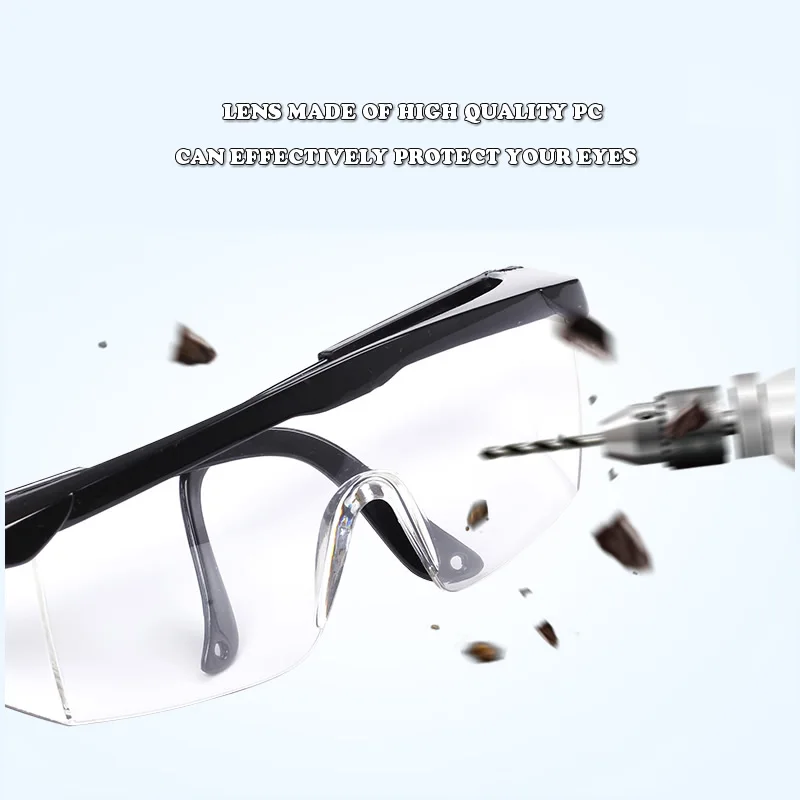 Anti-Fog Safety Glasses Anti-Splash Impact Resistant Eye Protector Windproof Anti-Dust For Work DIY Daily Safety