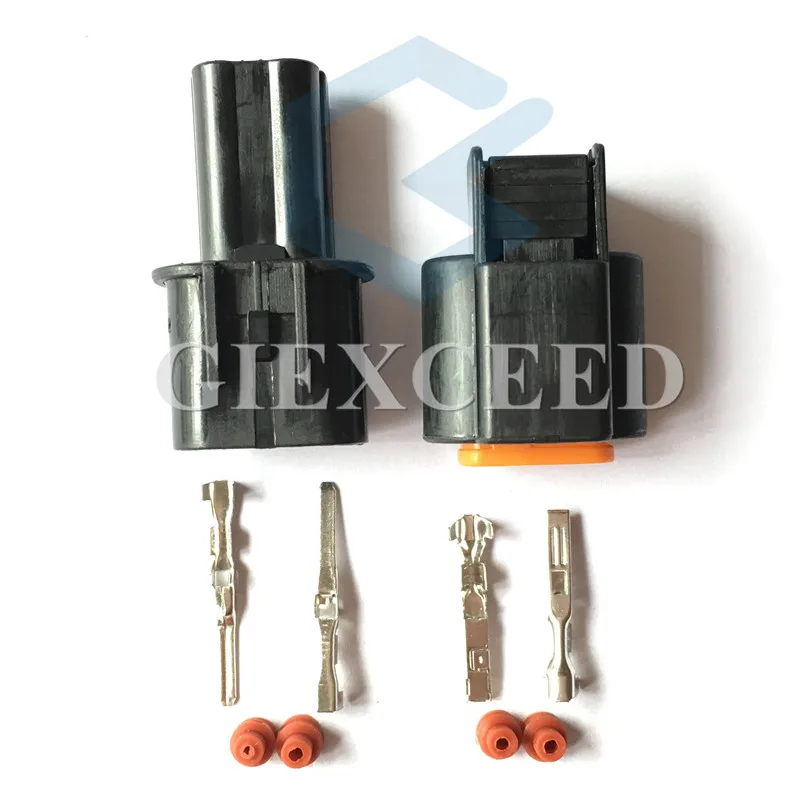 미쓰비시 Souast용 와이어링 하네스 커넥터, 자동차 ABS 센서 플러그, 안개등 소켓, 2 핀 스타터 PB625-02027, 2 세트