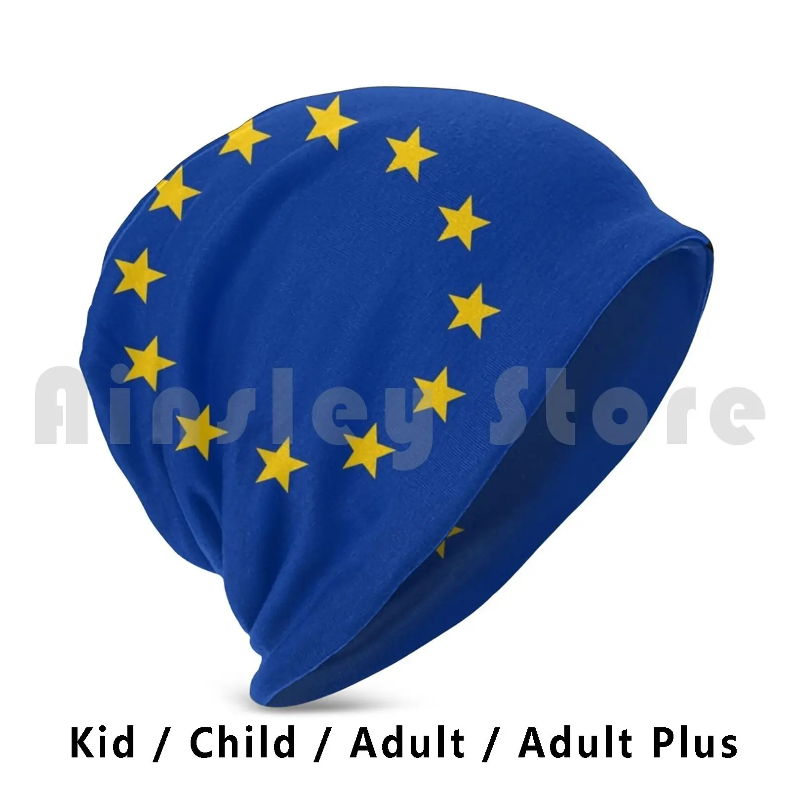 Europese Vakbondsvlag Gezicht Beanie Hedging Cap Diy Print Kussen Mutsen Print Mutsen Print Beanie Union Jack Vlag Britain