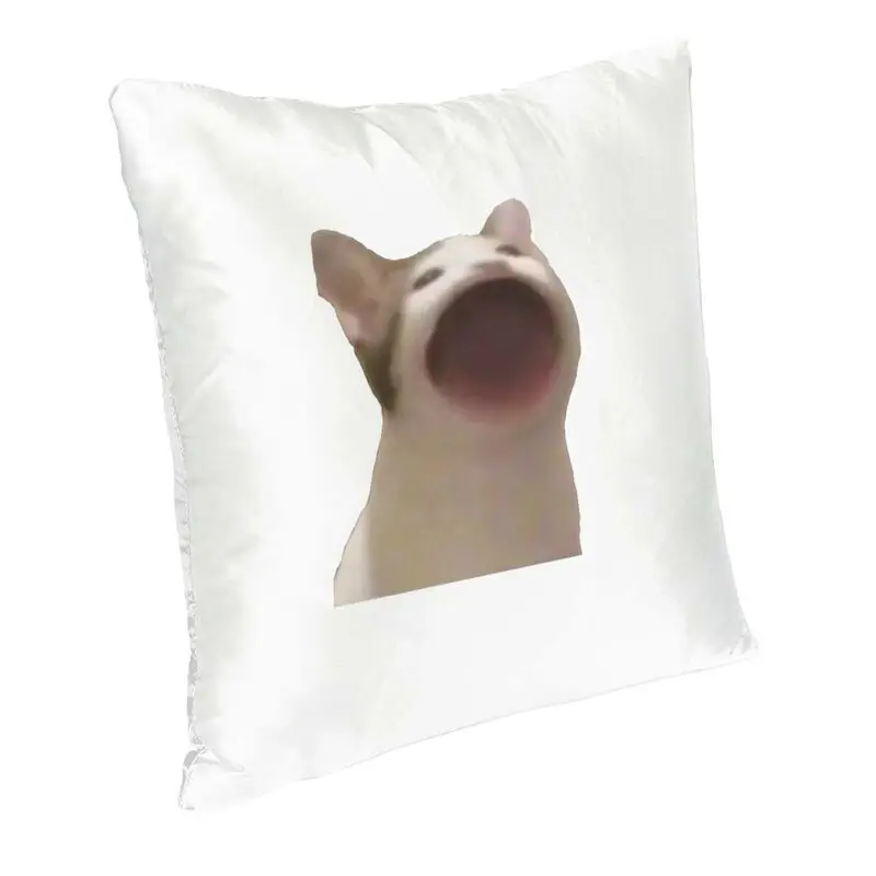 Nordic Popcat Click Game Sofa Cushion Cover Funny Meme Pillow Case Home Decorative Polyester Pillowcover