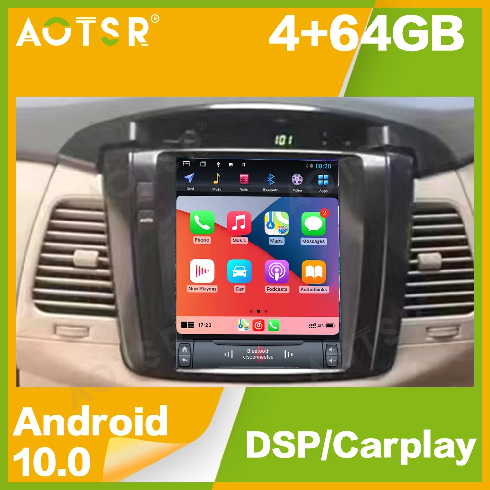 Android13 For Toyota Innova For  Tesla Car Radio GPS Navigation Multimedia Video Player Auto Audio Stereo Head Unit CD Player