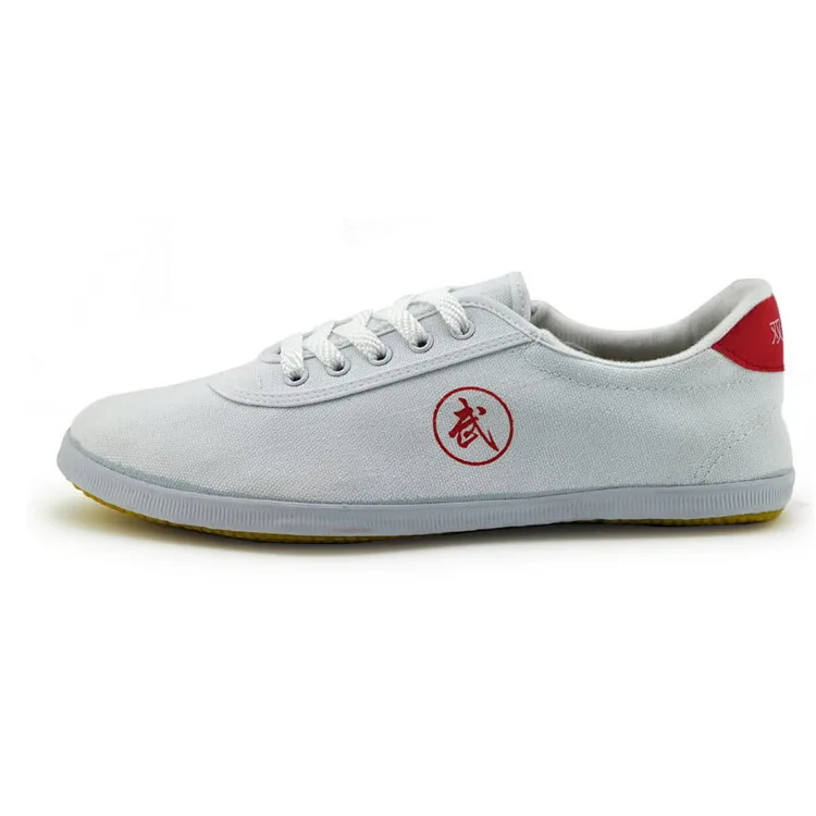 Zapatos de lona Kungfu para hombre y mujer, calzado de artes marciales, suela blanda, Tai Chi, blanco y negro, novedad