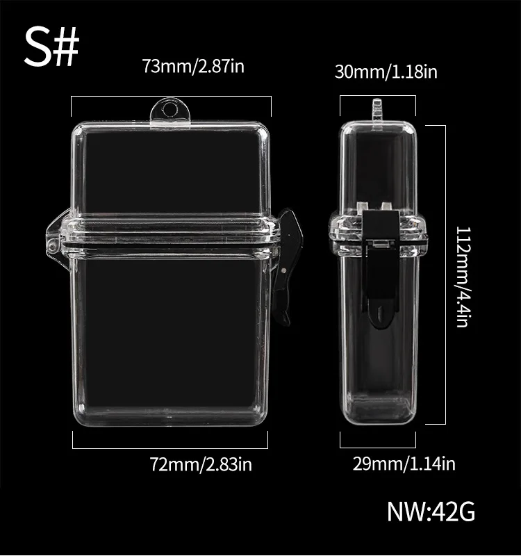 Ins Acrylic Transparent Tabacco Case Decoration Can Match With Chain Hanging Chain Waterproof Fashion Cigarettes Box Holder