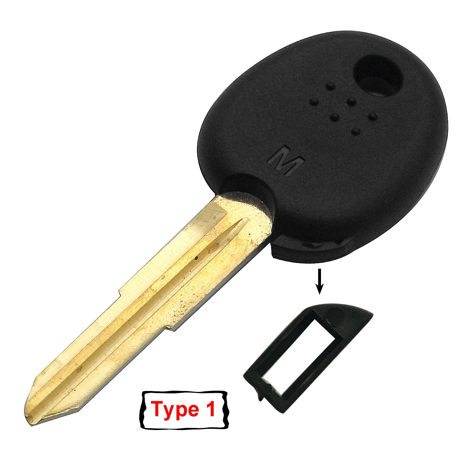 Jingyuqin 10 Stück Ersatz-Transponder-Chip-Schlüsselgehäuse für Hyundai Elantra I20 IX30 für Kia Rio 3 Soul Sportage