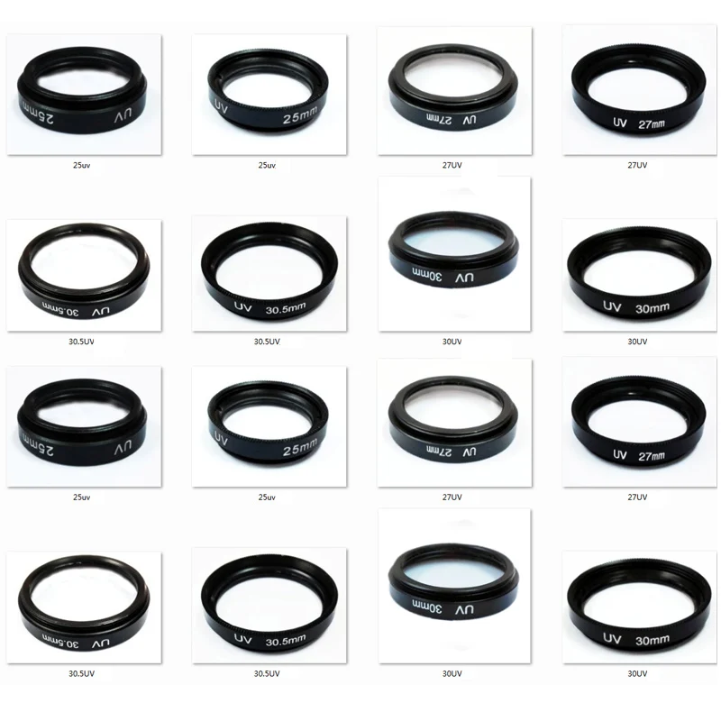 Lens UVLens Filter 25mm 25.5mm 27mm 28mm 30mm 30.5mm 34mm 35.5mm 39mm For canon sony nikon Pentax Fujifilm Camera Accessories
