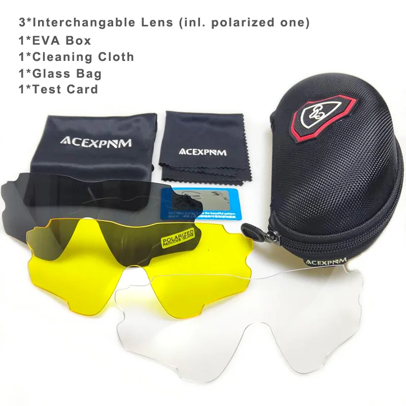 

ACEXPNM 4 Lens Brand New Polarized Cycling Goggles Outdoor Sports Cycling Glasses Mountain Bike Cycling Sunglasses UV400 Eyewear