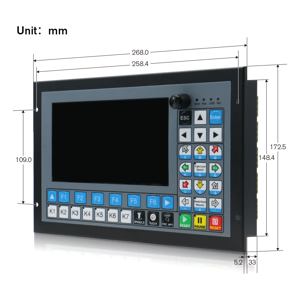 Offline CNC Controller System DDCSE M350 3/4/5 Axis 1 MHz G-Code With DD MPG E-Stop Handwheel for CNC Drilling Milling machine