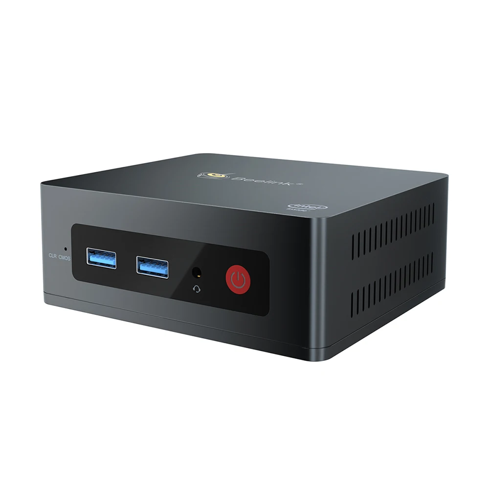 Beelink Windows10 Mini PC GK35 4G 64G Intel N3350 czterordzeniowy 1000M Lan AC podwójny WiFi 2 * HD-MI 4 * USB3.0 wyświetlacz odtwarzacz multimedialny TV, pudełko