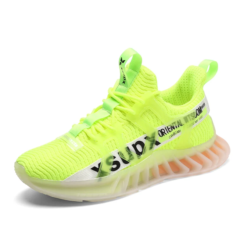 

Summer Men's Shoes 2021 Green Men Running Shoes Sneakers Shockproof Athletic Outdoor Man Sport Shoes Footwear