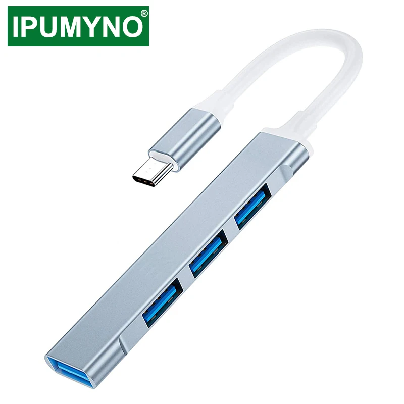 Usb Hub 3.0 Otg Type C 3.1 Multi 4 Port Laptop Pc Computer Accessories For Macbook Pro Air Splitter Adapter Extender Gadgets