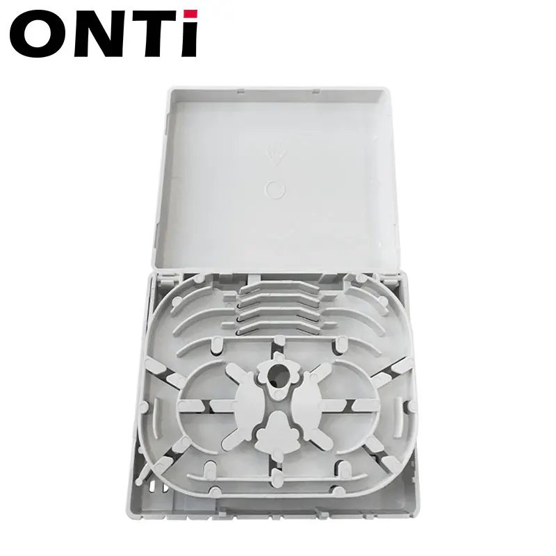 Imagem -03 - Onti-optical Terminal Junction Box4-port Fiber Panel Box Desktop Place sc fc lc Adaptadores para Ftthfttofttd 10 Pcs por Lote