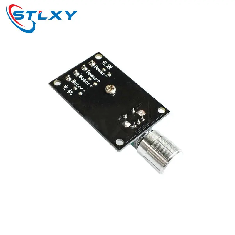 5Pcs Stlxy PWM DC Motor Speed Controller 6V 12V 24V 28V 3A Max 80W Stepless Speed Regulator With Potentiometer On Off Switch