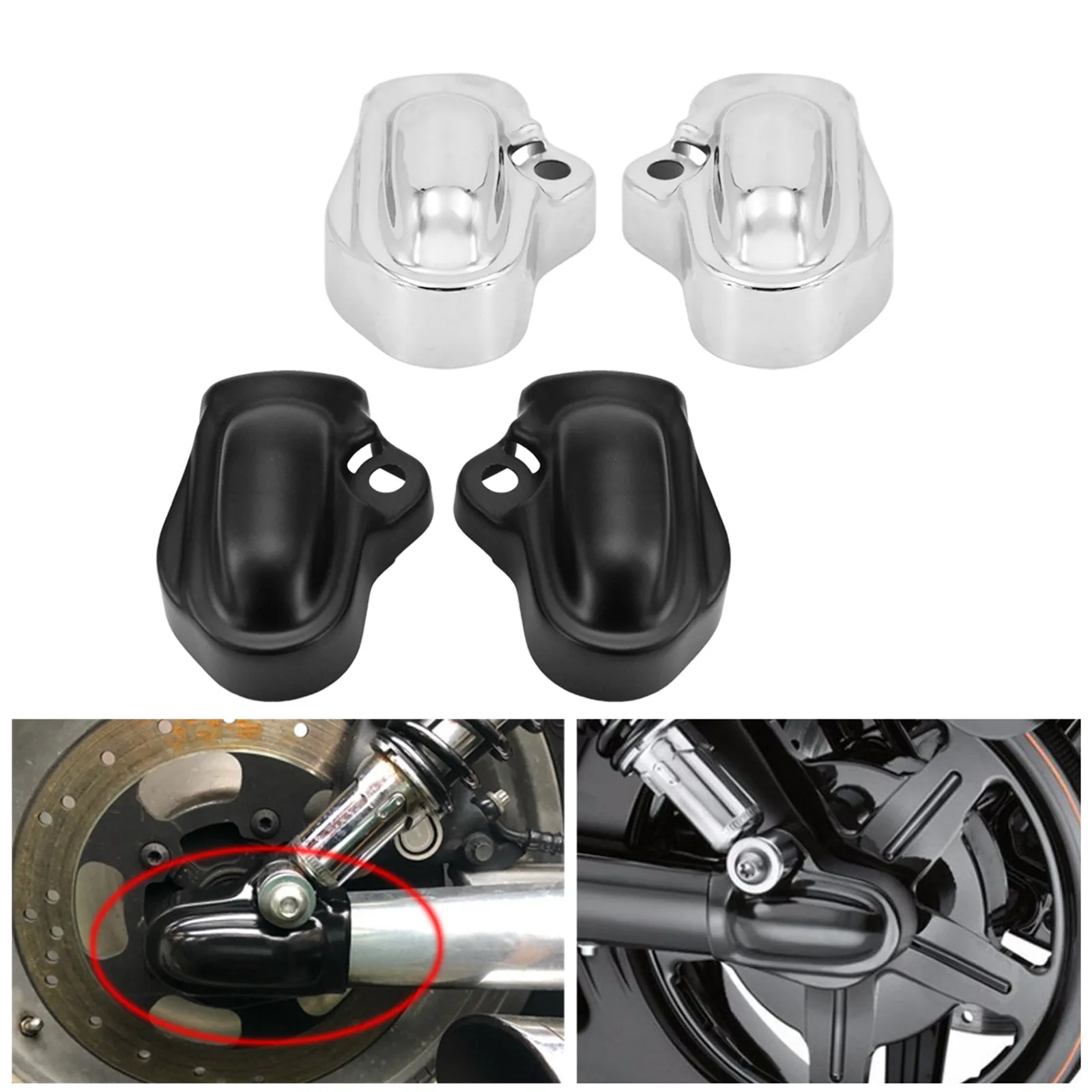 2xMotorcycle Swingarm Bolts Cover Axle Nut Cap Bolt Axle Cover Wheel Shaft Cap Side Protector Guard For Harley Night Street Rod