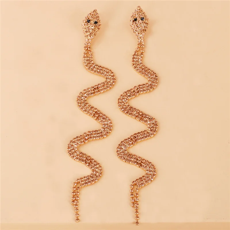 JUJIA Tassel Earrings Fashion Famous Luxury Brand Designers Long Charm Snake Dangle Earrings Brincos For Women image 3
