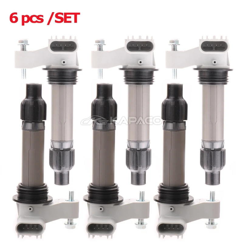 6 PCS 12632479 12610626 Ignition Coil For Cadillac ATS Chevy Chevrolet V6 GMC Saturn 3.6L Buick LaCrosse Enclave