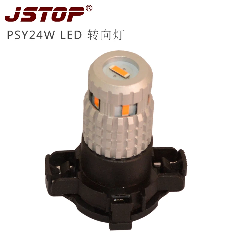 JSTOP 1860SMD  LED car light Py24W canubs NO error Amber lamp  For Front Turn Signal Lights No Hyper Flash No Resistor Required