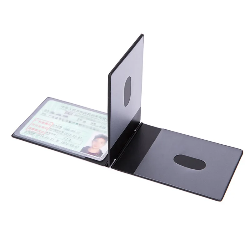 Aluminum Thin Driver License Holder ID Credit Card Cover Case for Car Driving Documents Travel Pass Purse