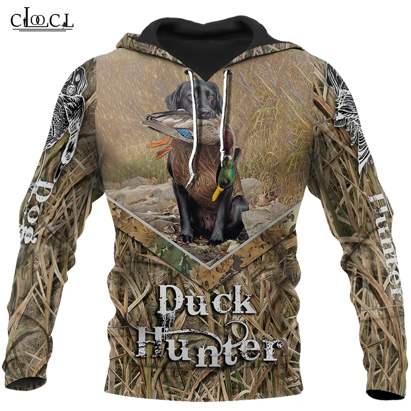 

HX Newest Popular Animal Dukc Hunting 3D Print Hoodie Women Men Women Tracksuit Pullover Fashion Casual Hoodies Drop Shipping