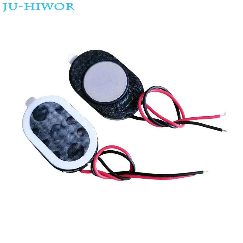 Acoustic Speaker 2415 1524 Oval Tablet Phone MP3 Loudspeaker 1W 8 Ohms 24*15*4mm With Wires DIY Audio Accessories