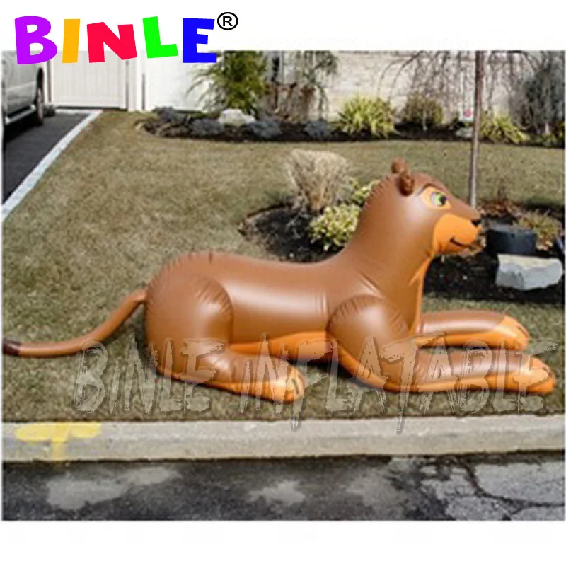 OEM realistic inflatable lioness blow up airtight inflatable lion pvc cartoon toy for animal zoo park display