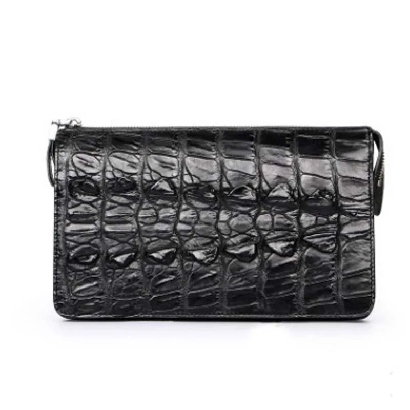 dongou crocodile  handbags  male  long   wallet  business  zipper  Hand bag  men  Hand caught  crocodile  leather men clutch bag