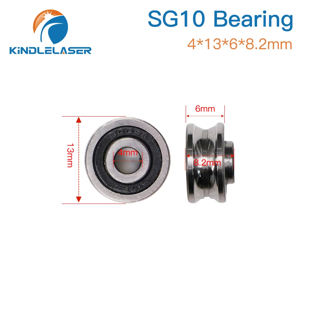 KINDLELASER 5 Pcs Bearings SG10/15/20/25 Groove Ball Bearings Parts for CO2 Laser Engraving Cutting Machine