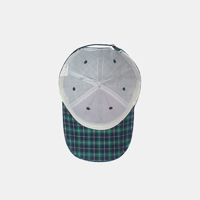 Color Plaid Men\'s Baseball Cap Unisex Snapback Bones Cap male Gorras Hombre Cotton Dad Hat Casquette Casual Women\'s baseball Cap