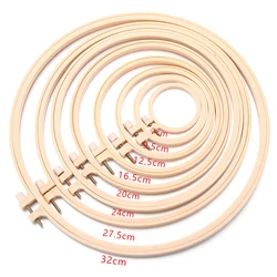 7-32cm DIY Bamboo Frame Embroidery Hoop Ring Needlecraft Cross Stitch Machine Round Loop Beginners Hand Household Sewing Tools