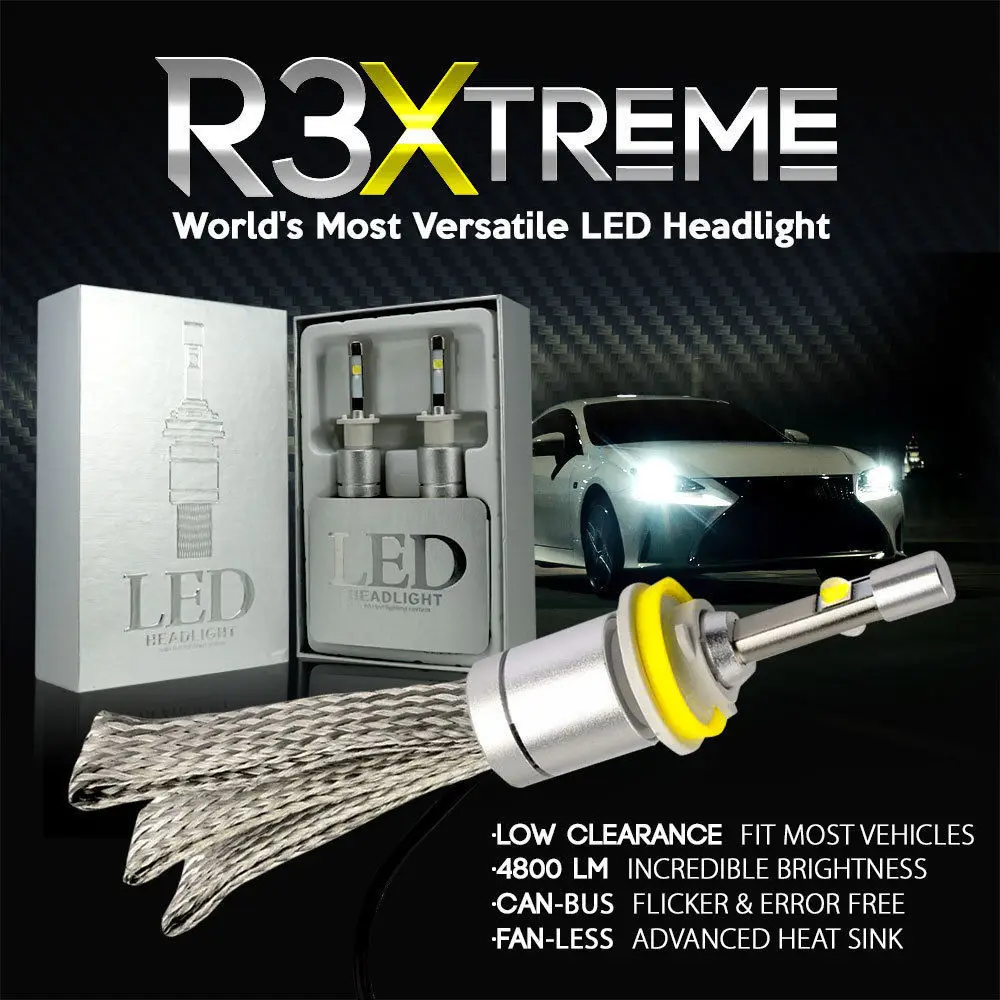 R3 40W 4800LM AUTO CAR voiture LED BULB CONVERSION LED LAMP KIT bombilla led H1 H3 H7 H8 H9 H11 9012 9005 9006 H4 BEST QUALITY