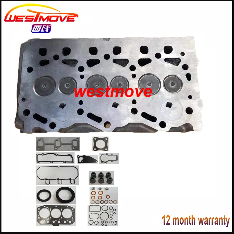 complete cylinder head assembly assy for Yanmar engine : 3TNV70 3TNV70-ASA 3TNV70-HGE with gasket 119515-11750 11951511750