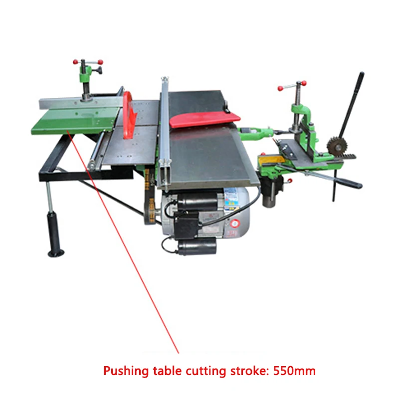 Multifunctional woodworking machine tool new desktop mechanical electric planer planer planer table saw 220-380v