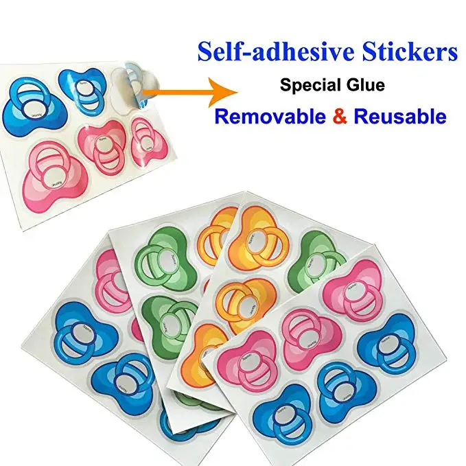 Baby Shower Game Pin The Dummy on The Baby Pacifier Stickers Party Favors for Gender Neutral Boy or Girl
