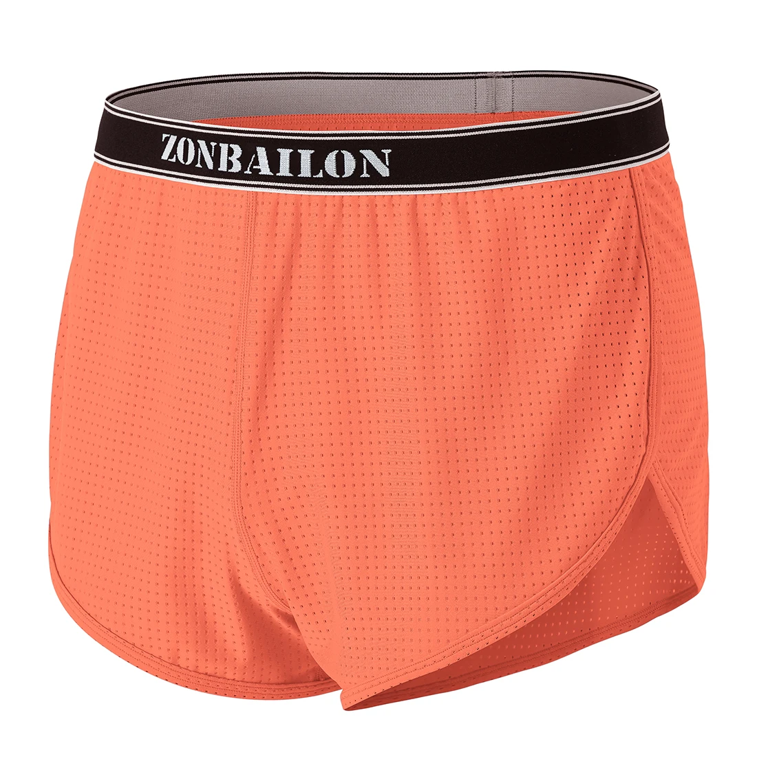 Zonbailon New Men\'s Boxer Underwear SexyFull Coverage Hip with Low Rise Short Briefs Trunks Style Side Split Boxer Underwear